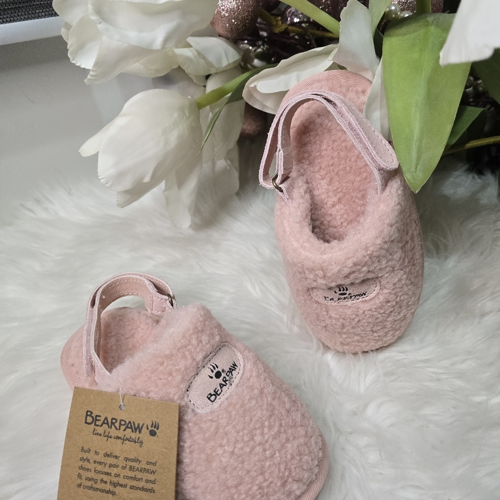 Bearpaw Snuggle Tee Girls' Slingback SlippersSize9Color:Light Pink New - Picture 4 of 9